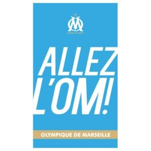 Drap de Sport Allez l&rsquo;OM! Olympique de Marseille